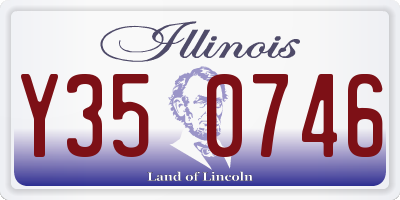 IL license plate Y350746