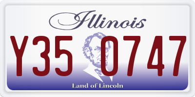 IL license plate Y350747