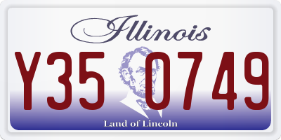 IL license plate Y350749