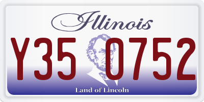 IL license plate Y350752