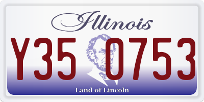 IL license plate Y350753