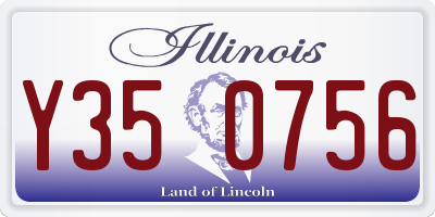 IL license plate Y350756
