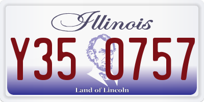 IL license plate Y350757