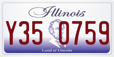 IL license plate Y350759