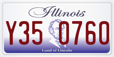 IL license plate Y350760