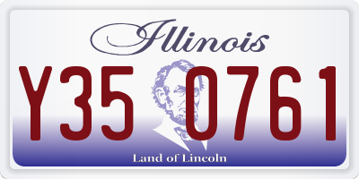 IL license plate Y350761