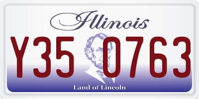 IL license plate Y350763