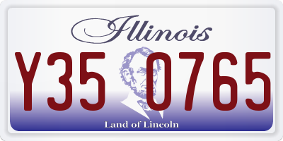 IL license plate Y350765