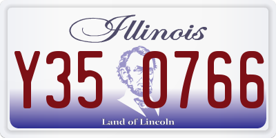 IL license plate Y350766