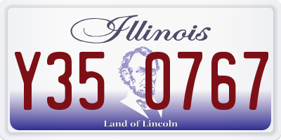 IL license plate Y350767