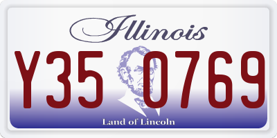 IL license plate Y350769
