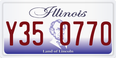 IL license plate Y350770