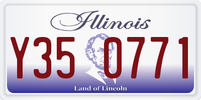 IL license plate Y350771