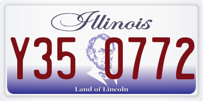 IL license plate Y350772