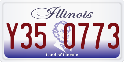 IL license plate Y350773