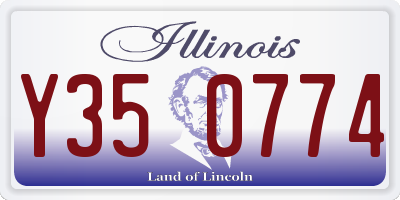 IL license plate Y350774