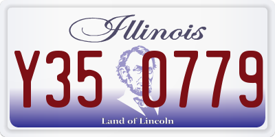 IL license plate Y350779