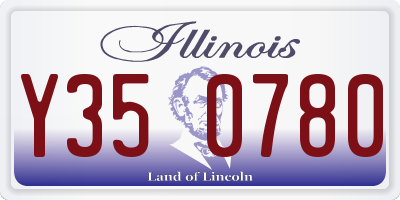 IL license plate Y350780