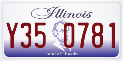 IL license plate Y350781