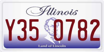 IL license plate Y350782