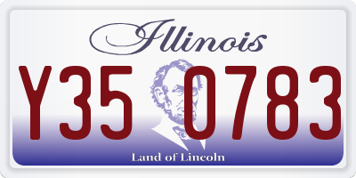 IL license plate Y350783