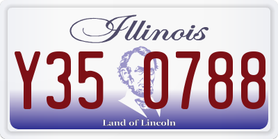 IL license plate Y350788