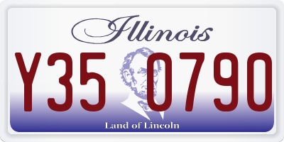 IL license plate Y350790