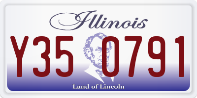 IL license plate Y350791