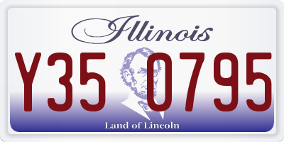 IL license plate Y350795