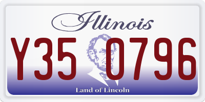 IL license plate Y350796