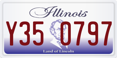 IL license plate Y350797