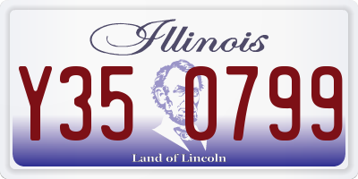 IL license plate Y350799
