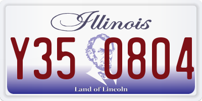 IL license plate Y350804