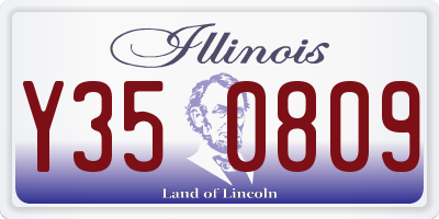 IL license plate Y350809