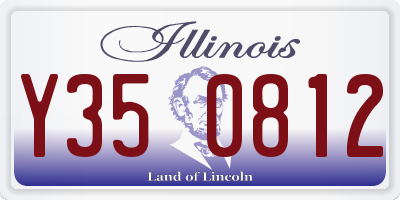 IL license plate Y350812