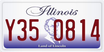 IL license plate Y350814