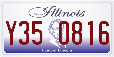 IL license plate Y350816