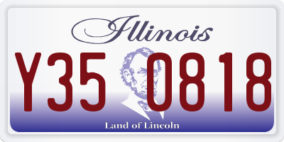 IL license plate Y350818