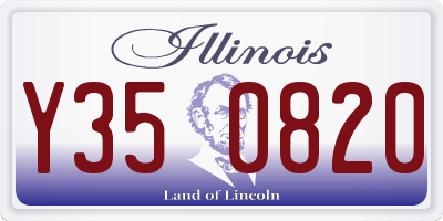 IL license plate Y350820