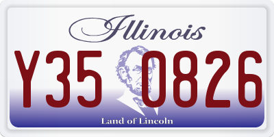 IL license plate Y350826