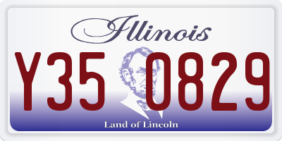 IL license plate Y350829