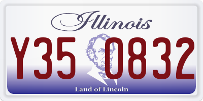 IL license plate Y350832