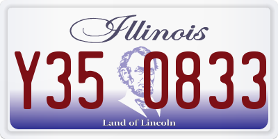 IL license plate Y350833