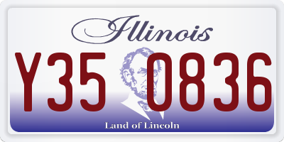 IL license plate Y350836