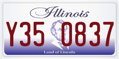 IL license plate Y350837