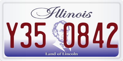 IL license plate Y350842