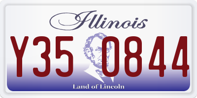 IL license plate Y350844