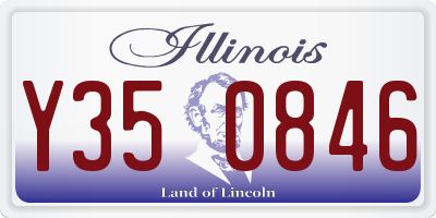 IL license plate Y350846