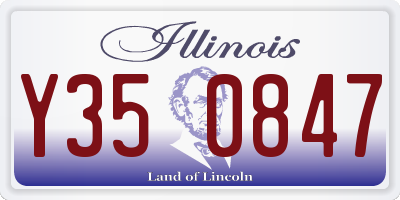 IL license plate Y350847