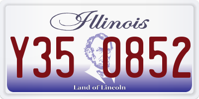 IL license plate Y350852